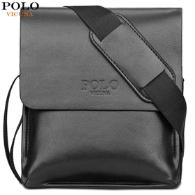 VICUNA POLO Famous Brand Leather Men Bag Casual Business Leather Bag Set Man Messenger Bag Vintage Crossbody Bag bolsas male