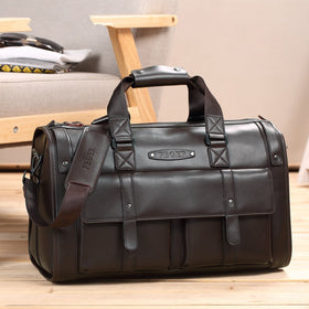 Real COW leather men's travel bag large capacity business bag Handbag fashion design genuine leather weekend duffle handbag