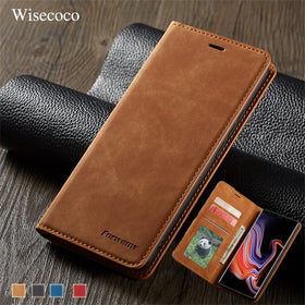 Leather Flip Case for Samsung Galaxy Note 9 S10 S9 S8 J4 J6 Plus A6 A7 A8 2018 A30 A40 A50 A60 A70 A80 A90 Magnetic Wallet Cover