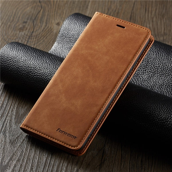 Leather Flip Case for Samsung Galaxy Note 9 S10 S9 S8 J4 J6 Plus A6 A7 A8 2018 A30 A40 A50 A60 A70 A80 A90 Magnetic Wallet Cover