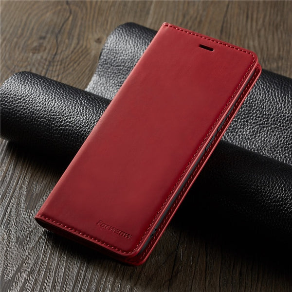 Leather Flip Case for Samsung Galaxy Note 9 S10 S9 S8 J4 J6 Plus A6 A7 A8 2018 A30 A40 A50 A60 A70 A80 A90 Magnetic Wallet Cover