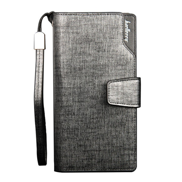 Baellerry 2017 Luxury Brand Men Wallets Long Men Purse Wallet Male Clutch Leather Zipper Wallet Men Business Male Wallet Coin