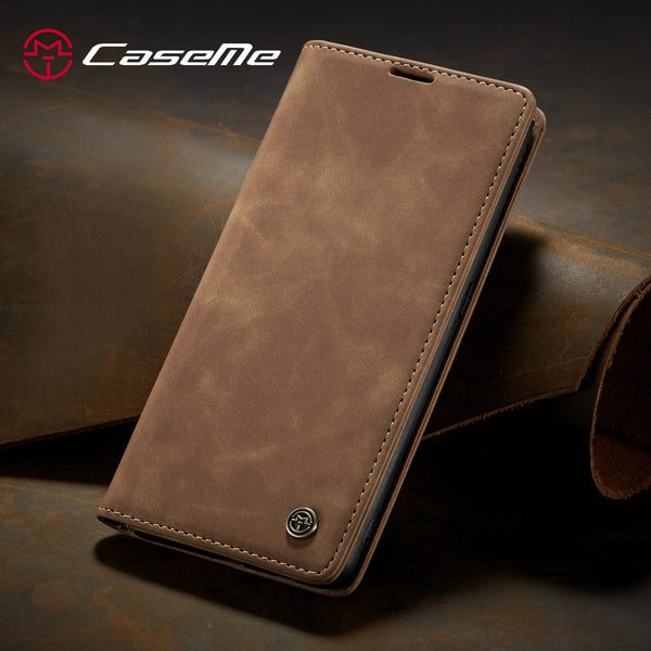 CaseMe Retro Case For Samsung Galaxy A50 A30 A70 A40 A80 A20e M10 M20 S7 S7edge S8 S9 Note10 Plus Flip Leather Wallet Cover Case