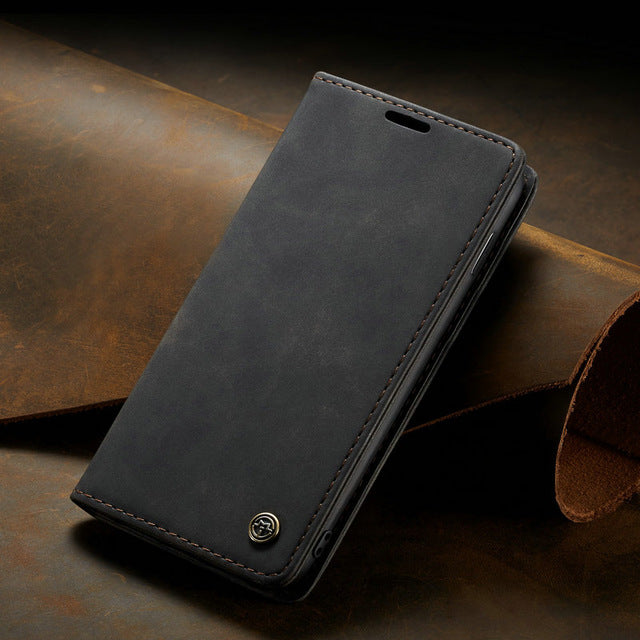 CaseMe Retro Case For Samsung Galaxy A50 A30 A70 A40 A80 A20e M10 M20 S7 S7edge S8 S9 Note10 Plus Flip Leather Wallet Cover Case