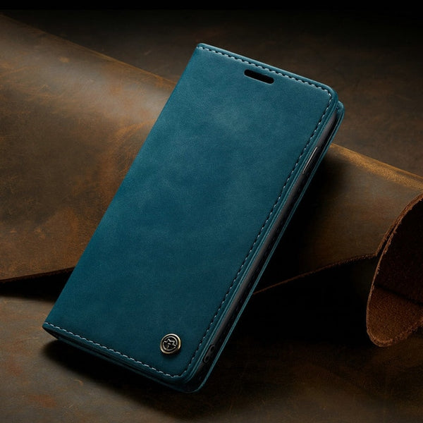 CaseMe Retro Case For Samsung Galaxy A50 A30 A70 A40 A80 A20e M10 M20 S7 S7edge S8 S9 Note10 Plus Flip Leather Wallet Cover Case