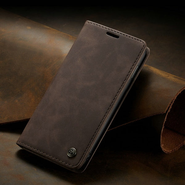 CaseMe Retro Case For Samsung Galaxy A50 A30 A70 A40 A80 A20e M10 M20 S7 S7edge S8 S9 Note10 Plus Flip Leather Wallet Cover Case
