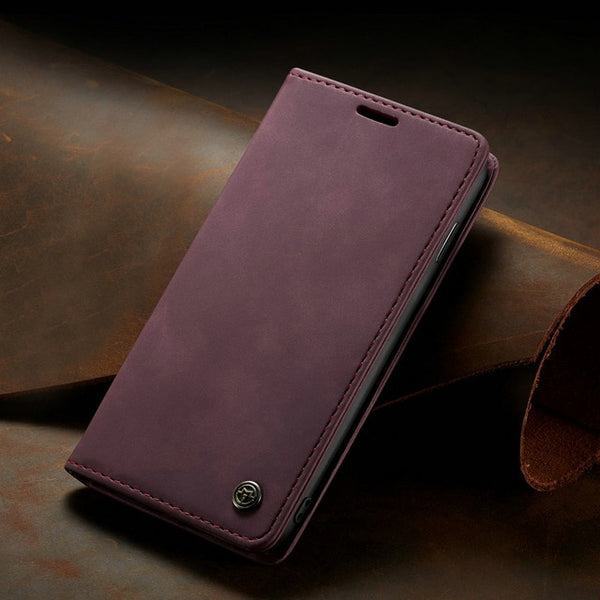 CaseMe Retro Case For Samsung Galaxy A50 A30 A70 A40 A80 A20e M10 M20 S7 S7edge S8 S9 Note10 Plus Flip Leather Wallet Cover Case