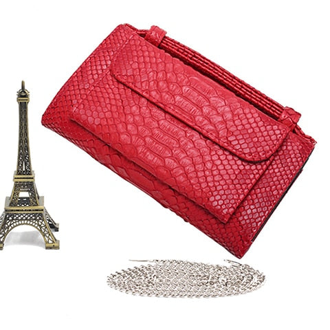 Crocodile Pattern Genuine Leather Handbags Designer Chain Shoulder Bag Square Women Crossbody Bags Clutch Bag Dropship