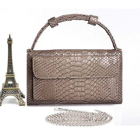Crocodile Pattern Genuine Leather Handbags Designer Chain Shoulder Bag Square Women Crossbody Bags Clutch Bag Dropship