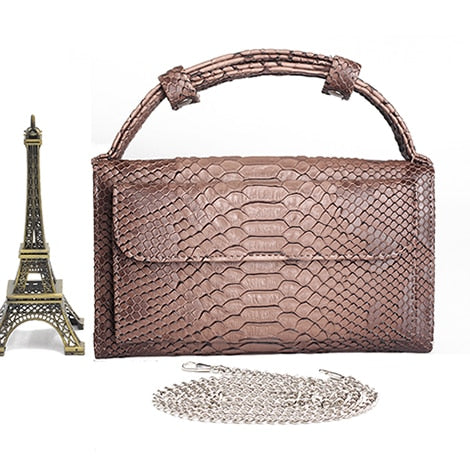 Crocodile Pattern Genuine Leather Handbags Designer Chain Shoulder Bag Square Women Crossbody Bags Clutch Bag Dropship
