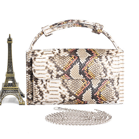 Crocodile Pattern Genuine Leather Handbags Designer Chain Shoulder Bag Square Women Crossbody Bags Clutch Bag Dropship