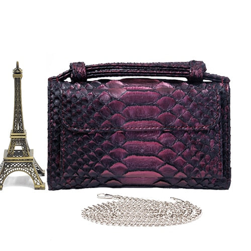 Crocodile Pattern Genuine Leather Handbags Designer Chain Shoulder Bag Square Women Crossbody Bags Clutch Bag Dropship