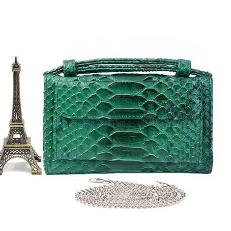 Crocodile Pattern Genuine Leather Handbags Designer Chain Shoulder Bag Square Women Crossbody Bags Clutch Bag Dropship