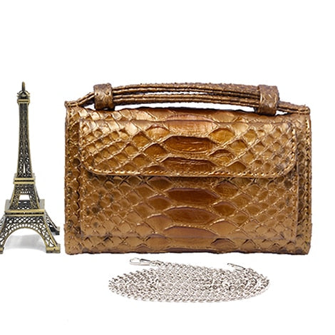 Crocodile Pattern Genuine Leather Handbags Designer Chain Shoulder Bag Square Women Crossbody Bags Clutch Bag Dropship