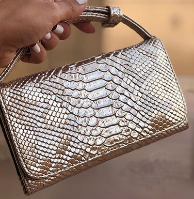 Crocodile Pattern Genuine Leather Handbags Designer Chain Shoulder Bag Square Women Crossbody Bags Clutch Bag Dropship
