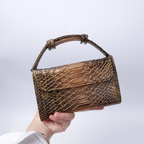 Crocodile Pattern Genuine Leather Handbags Designer Chain Shoulder Bag Square Women Crossbody Bags Clutch Bag Dropship