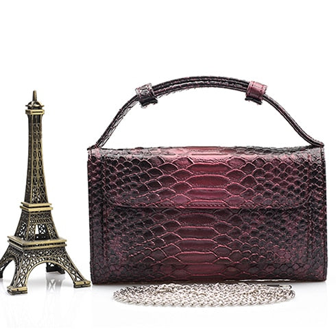 Crocodile Pattern Genuine Leather Handbags Designer Chain Shoulder Bag Square Women Crossbody Bags Clutch Bag Dropship