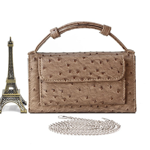 Crocodile Pattern Genuine Leather Handbags Designer Chain Shoulder Bag Square Women Crossbody Bags Clutch Bag Dropship