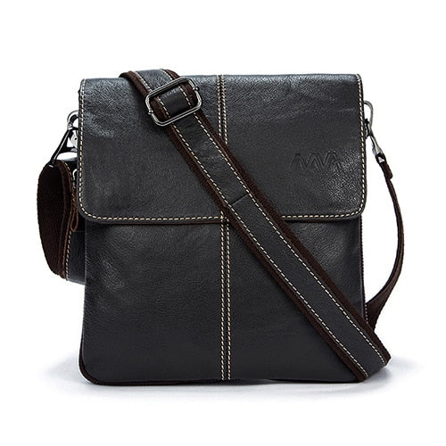 MVA Men's shoulder bag for men oil leather small Messenger bag men's genuine leather crossbody/males bags for men handbag  8006