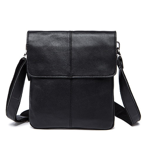 MVA Men's shoulder bag for men oil leather small Messenger bag men's genuine leather crossbody/males bags for men handbag  8006