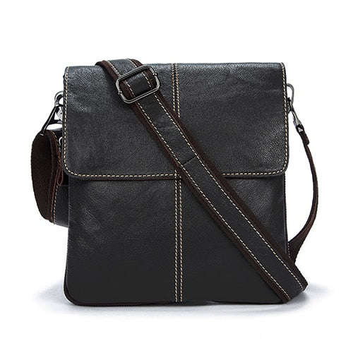 MVA Men's shoulder bag for men oil leather small Messenger bag men's genuine leather crossbody/males bags for men handbag  8006