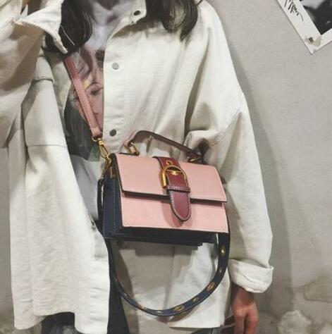 Bags for Women 2018 Fashion New Quality PU Leather Women bag Hit color Portable Shoulder Messenger Bag Travel Tote Crossbody bag