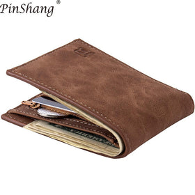 Men Wallets Fashion Dollar Slim Purse Money Clip Short Money Purses PU Leather Zipper Wallet men Coin bag Casual Clutch zk30