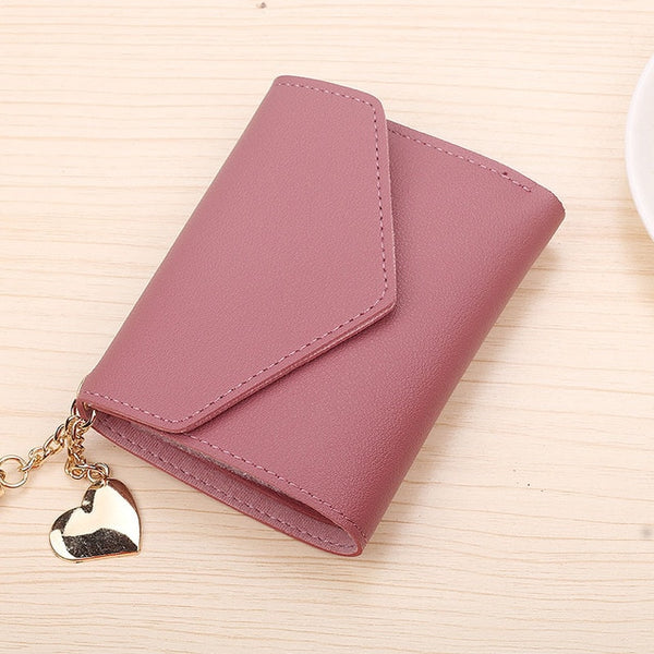 2018 Fashion Tassel Women Wallet for Credit Cards Small Luxury Brand Leather Short Womens Wallets and Purses Carteira Feminina