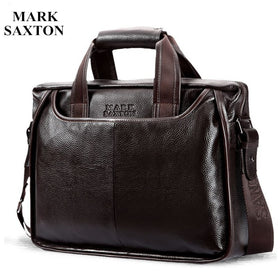 2019 New Fashion cowhide male commercial briefcase /Real Leather vintage men's messenger bag/casual Natural Cowskin Business bag