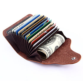 Genuine Leather card holder Unisex credit card holder Wallet Bank Credit Card Case ID Holders Women cardholder porte carte