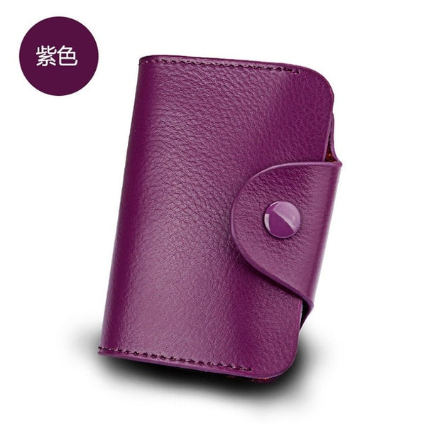 Genuine Leather card holder Unisex credit card holder Wallet Bank Credit Card Case ID Holders Women cardholder porte carte