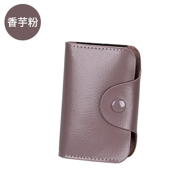 Genuine Leather card holder Unisex credit card holder Wallet Bank Credit Card Case ID Holders Women cardholder porte carte