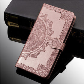 3D Flower Leather Case For Samsung Galaxy A50 A30 A40 A10 S10 S9 S8 S7 J2 Core J3 J5 J7 J1 2016 2017 A6 A7 J6 J4 Plus 2018 Cover