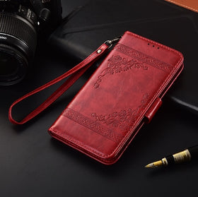 Flip Leather Case For Xiaomi Redmi Note 7 Fundas wallet case TPU For Redmi Note 5 6 7 pro  Phone Bag