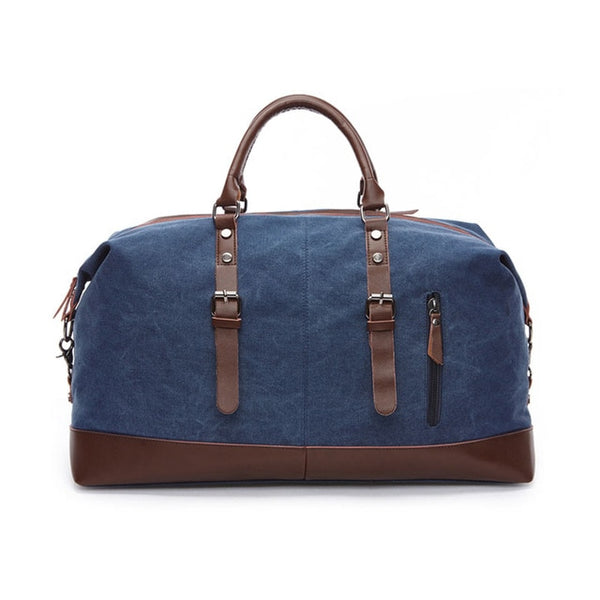 Scione Canvas Leather Men Travel Bags Carry on Luggage Bag Men Duffel Bags Travel Tote Large Weekend Bag Overnight Male Handbag