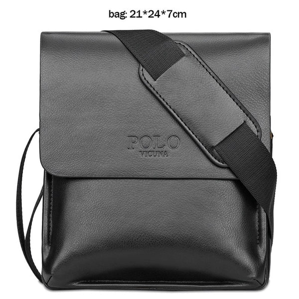 VICUNA POLO Famous Brand Leather Men Bag Casual Business Leather Bag Set Man Messenger Bag Vintage Crossbody Bag bolsas male